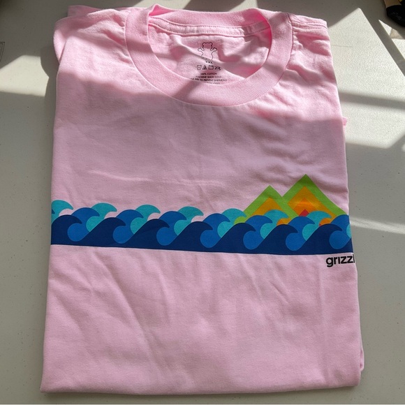 Grizzly T Shirt Pink Graphic Tee Size 2XL short sleeves new - Picture 4 of 7